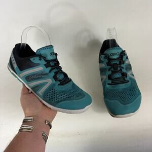 Xero HFS Road Runner Sneakers Women's 9 Blue Mesh Lace-Up Lightweight Comfort